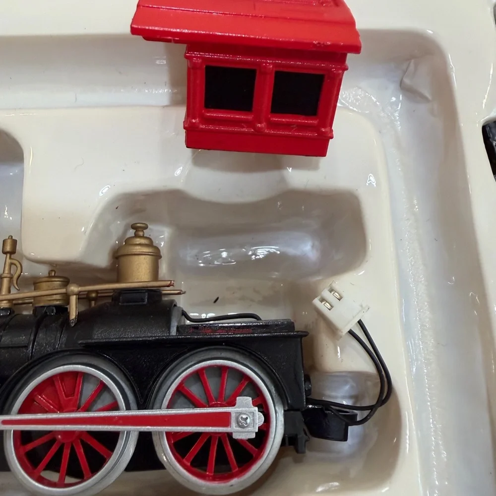 Restoration Hardware Red and Black Classic Holiday Train Box